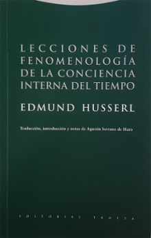 Portada del libro Lecciones de fenomenología de la conciencia interna del tiempo