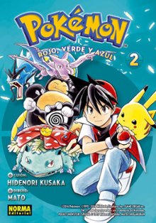 Portada del libro Pokémon Rojo, Verde y Azul 2