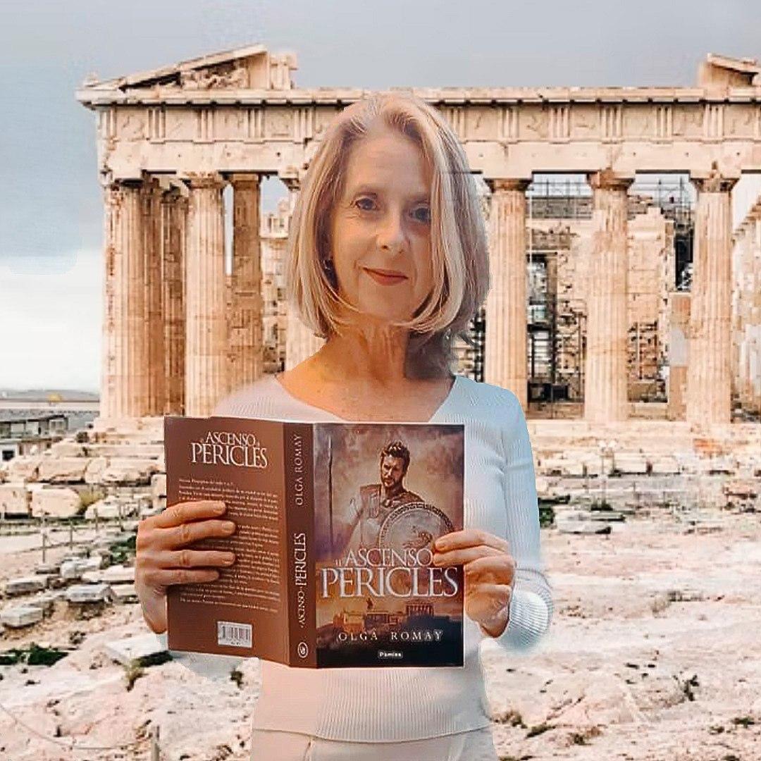 Olga Romay y su obra publicada El ascenso de Pericles