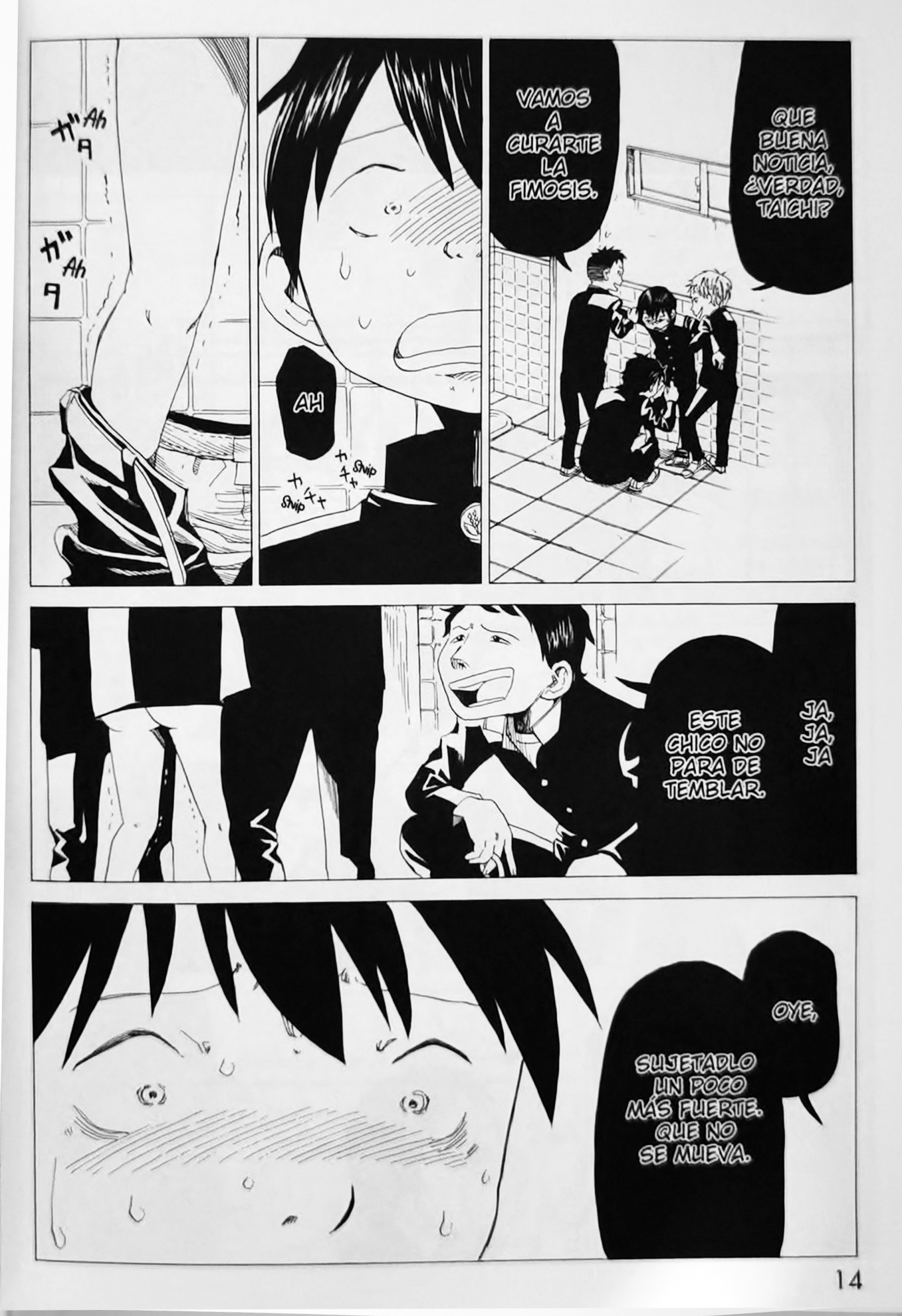 Manga escena de bullying de El ministerio de la muerte