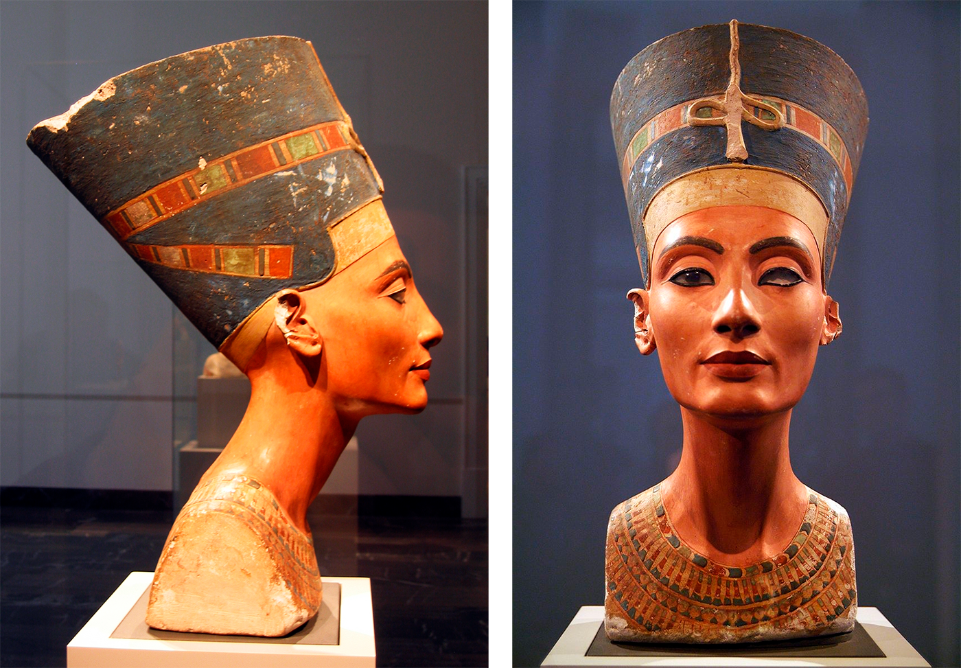 Busto de Nefertiti que aparece en el libro La faraona oculta