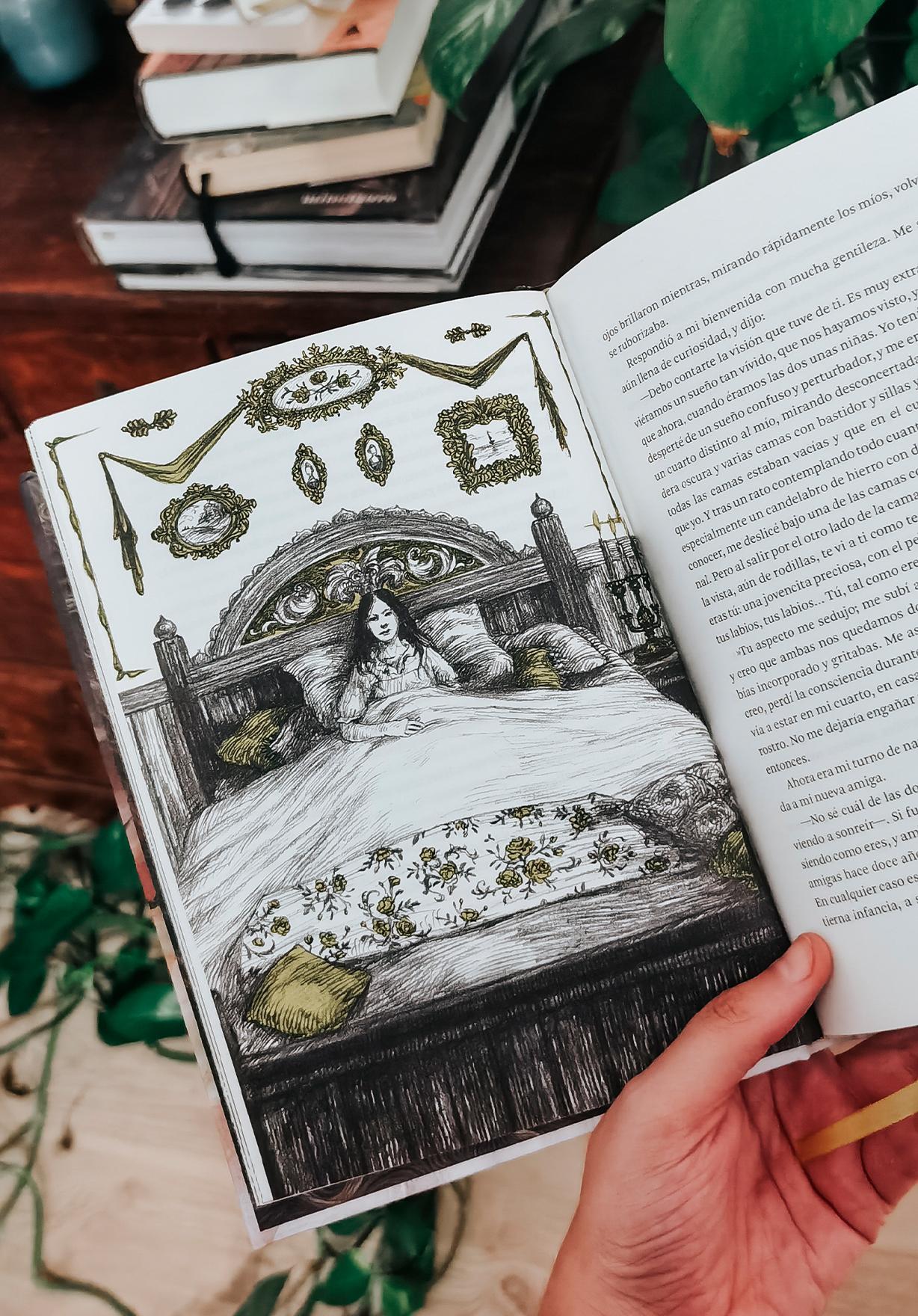 Interior libro de Carmilla de Alma clasicos ilustrados