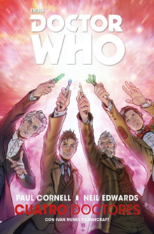 Portada del libro Doctor Who: Cuatro doctores